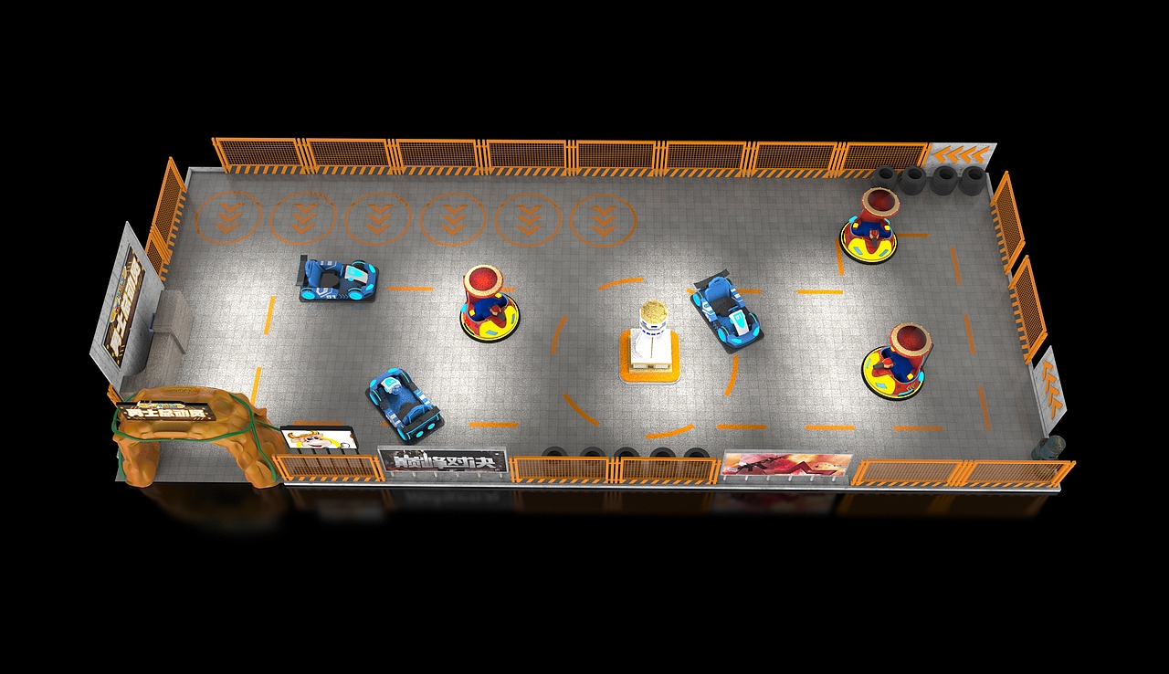 游樂對戰(zhàn)場地設(shè)計（圖ZMjk2NDIxMDQ0） - 建筑/空間 - 站酷設(shè)計師閱片半部真君原創(chuàng)素材 - 站酷ZCOOL