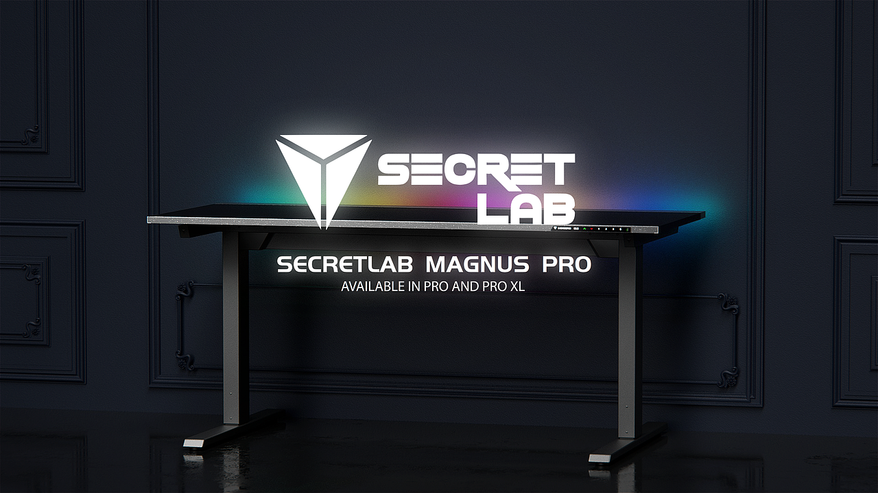 C4D暗调电竞桌产品动态解析