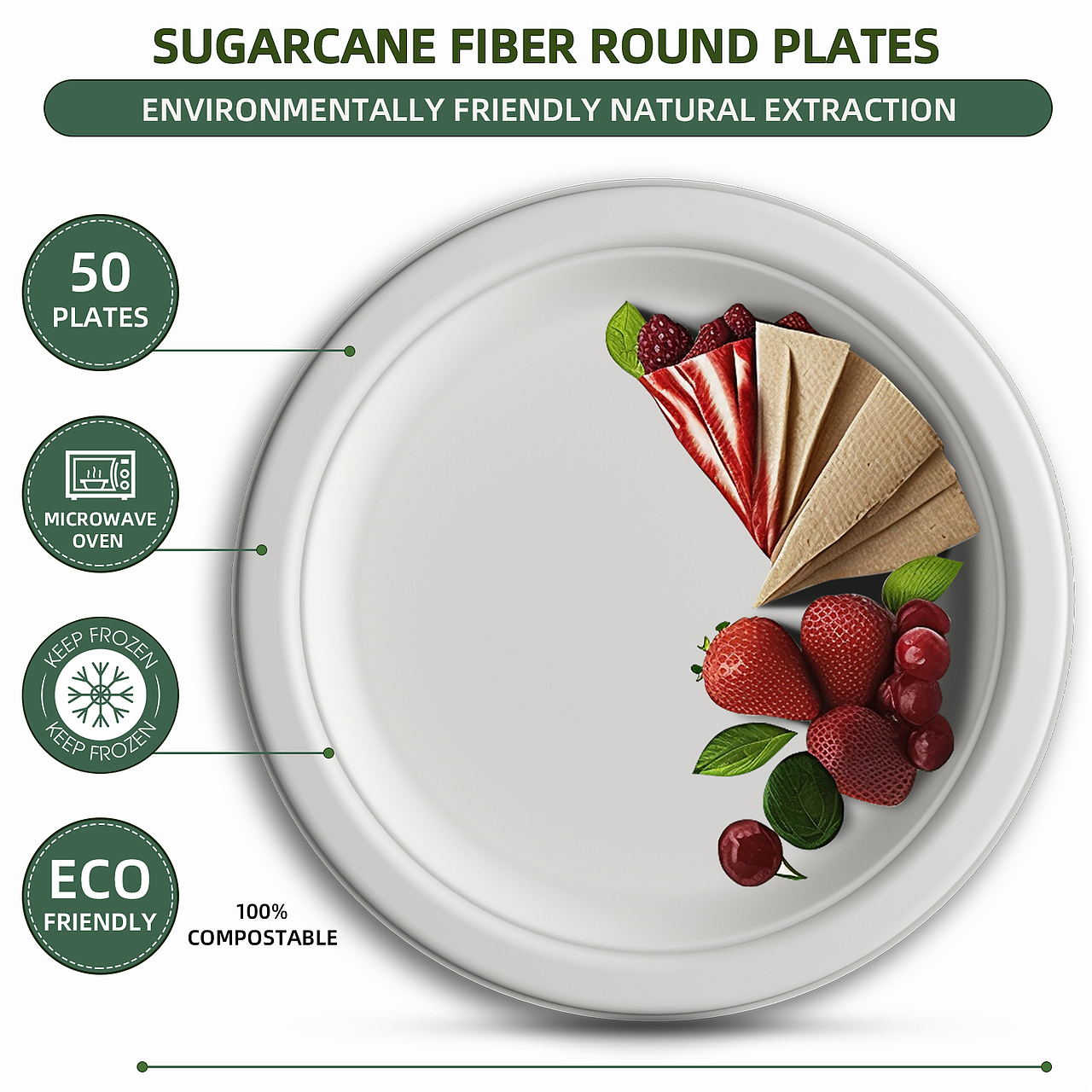 Amazon亚马逊一次性餐盘主图制作（图ZMzQyMzkzODky） - 其他平面 - 站酷设计师熊猫不是猫i原创素材 - 站酷ZCOOL