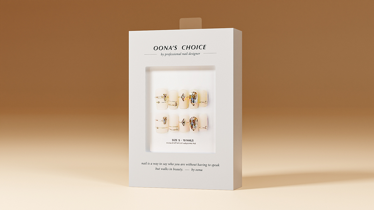 OONAS CHOICE 美甲包装盒 / BLENDER渲染（图ZMzMzMjMxMzQw） - 产品 - 站酷设计师Rogeee原创素材 - 站酷ZCOOL