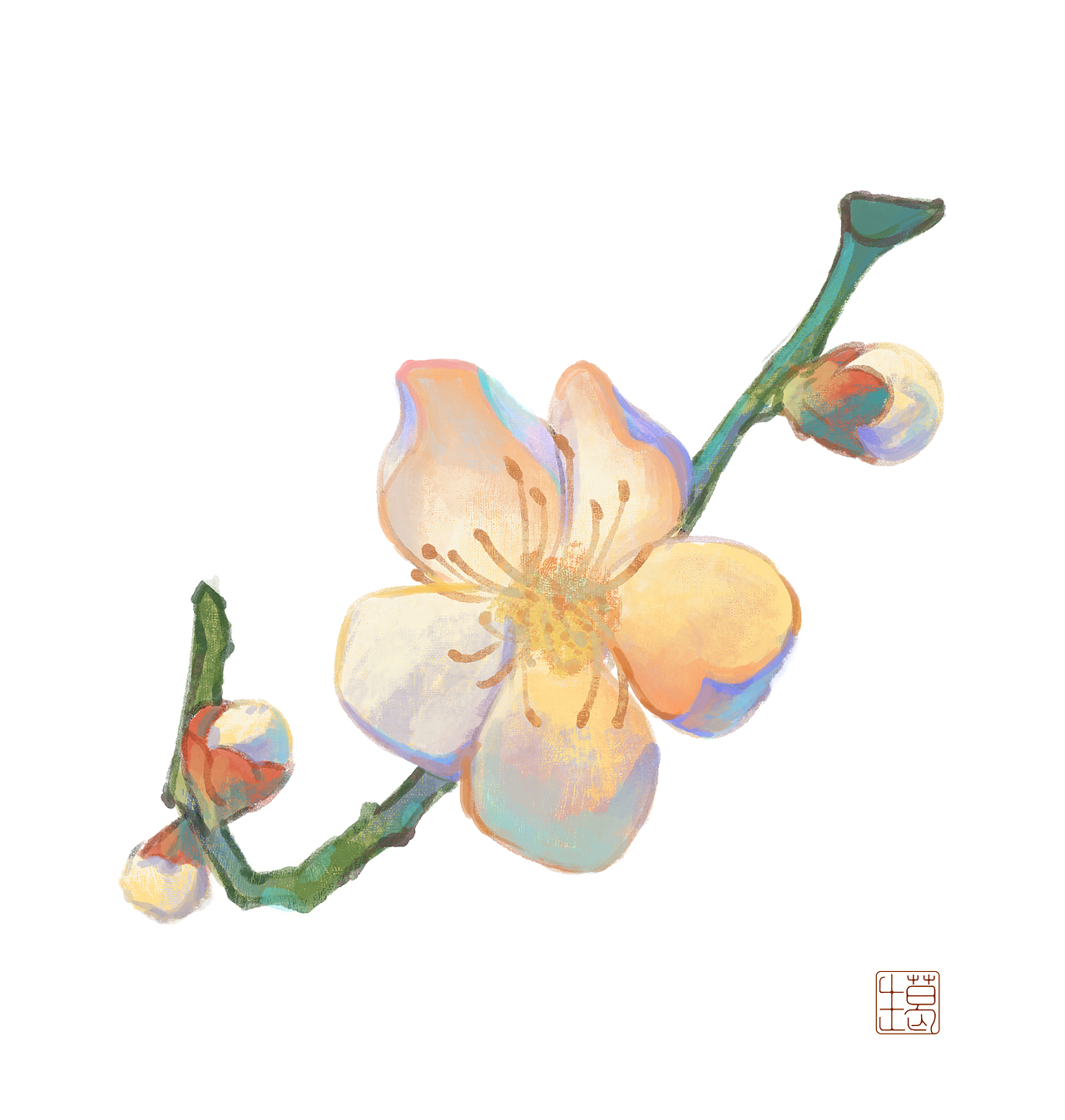 花卉植物类插画（图ZMzA4ODY1NzA0） - 商业插画 - 站酷设计师葛生GS原创素材 - 站酷ZCOOL