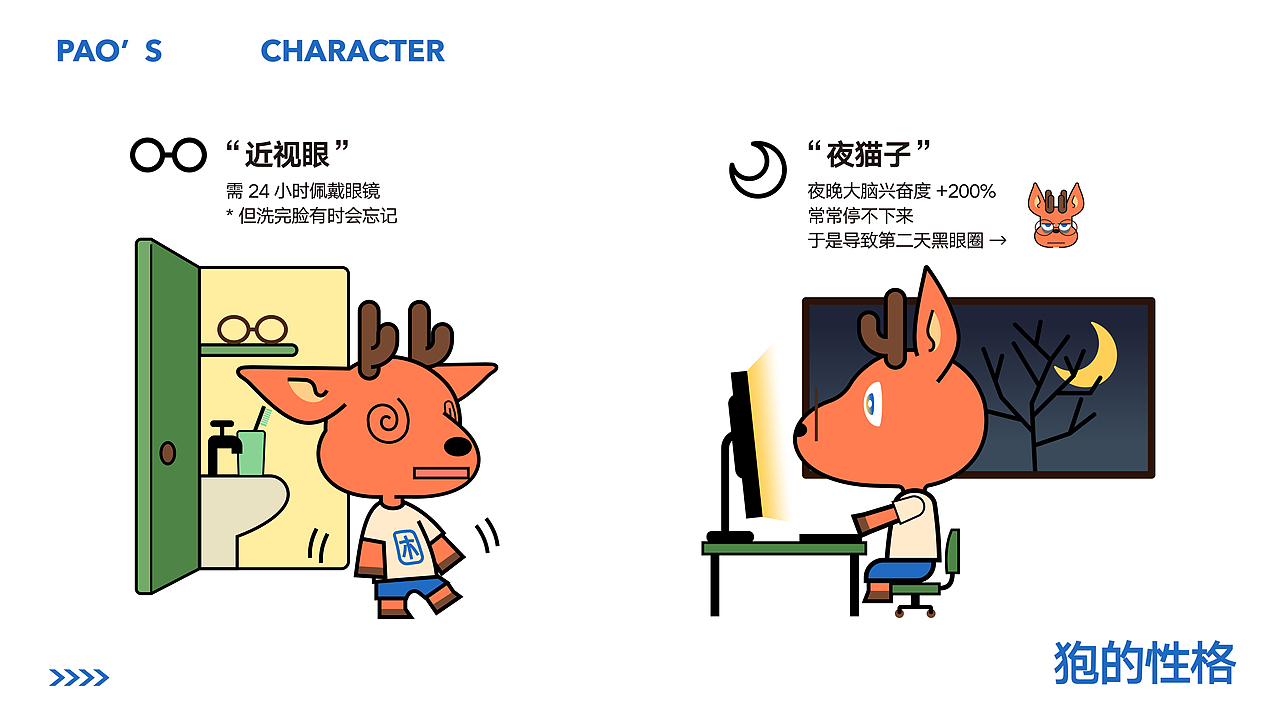 一只狍，一直跑 / 个人IP形象设计