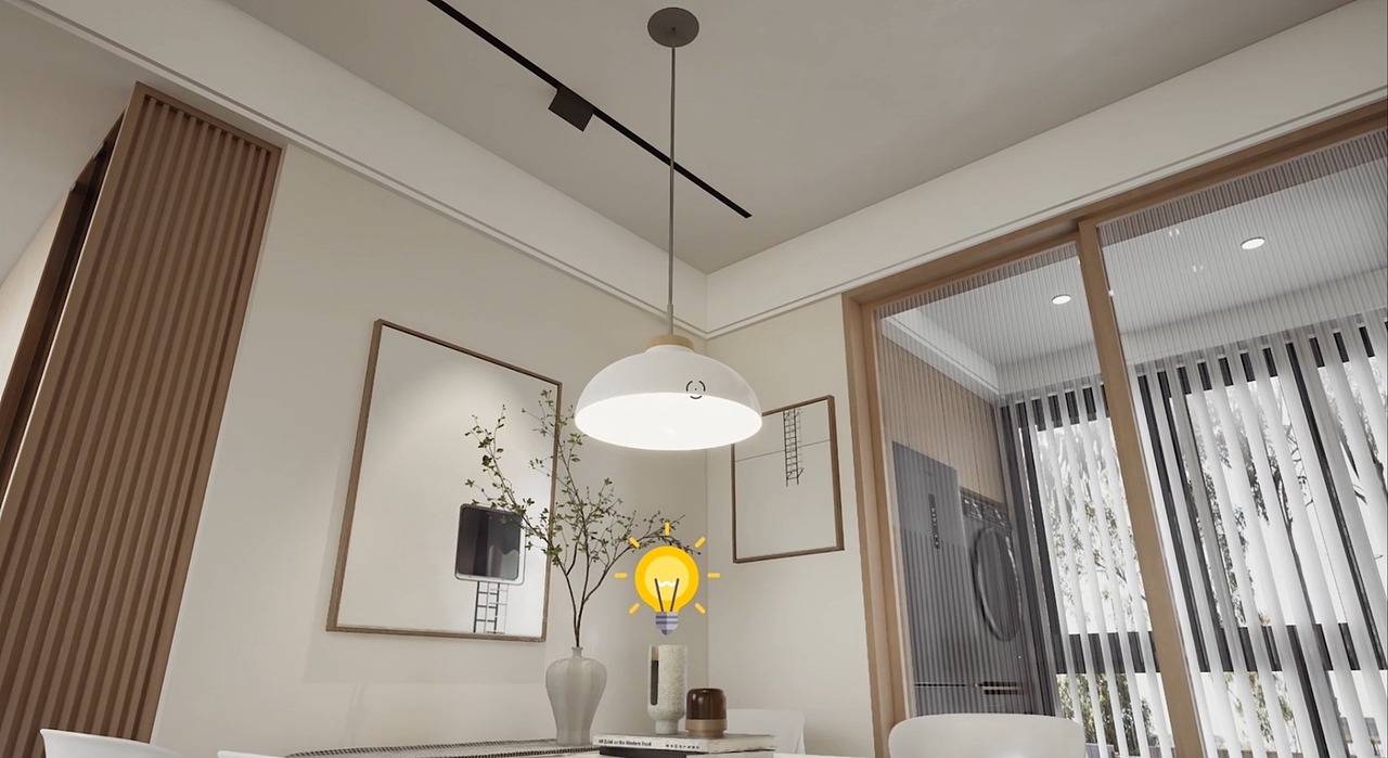 餐桌灯具开关交互