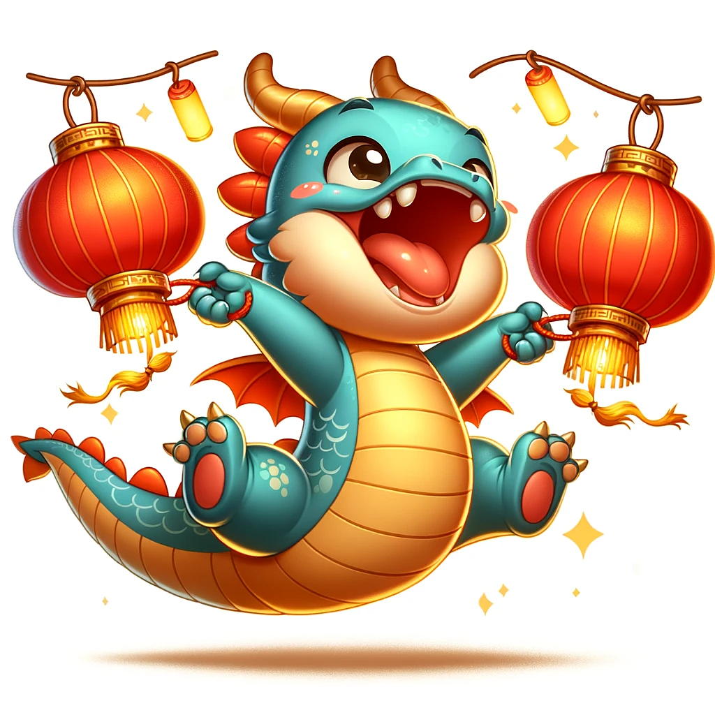 2024龙年卡通形象插画包装设计