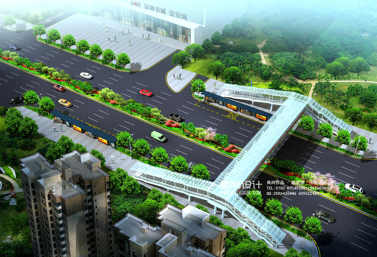 人行天桥效果图1