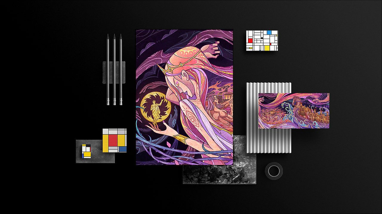 【神话系列】—特洛伊战争（图ZMzQwNjk4NzYw） - 商业插画 - 站酷设计师Ppanda潘潘达原创素材 - 站酷ZCOOL