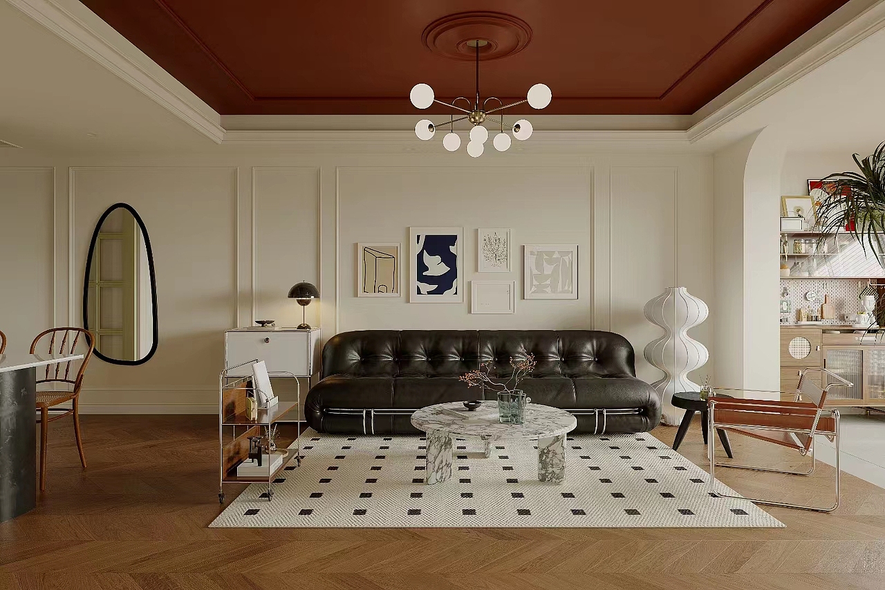 中古风注重空间布局的精致和合理追求空间的和谐和平衡