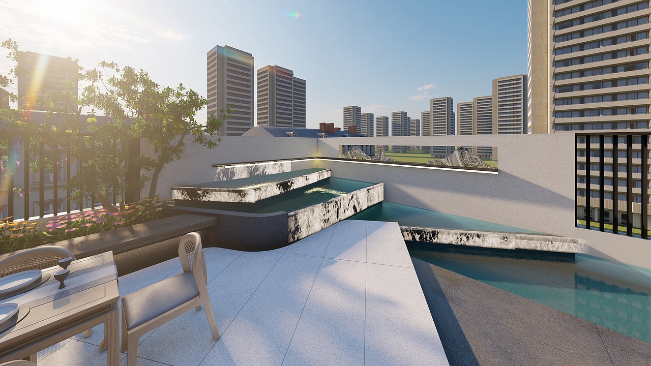 不规则感现代花园，简约中的高级感（图ZMzE2NTQ3NTA4） - 景观设计 - 站酷设计师知鱼景观原创素材 - 站酷ZCOOL