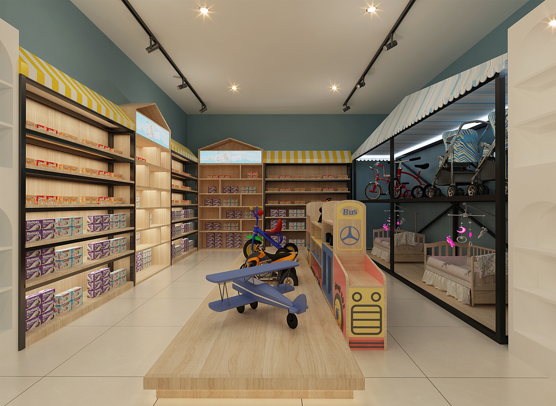 银川装修公司|银川母婴店装修设计效果图