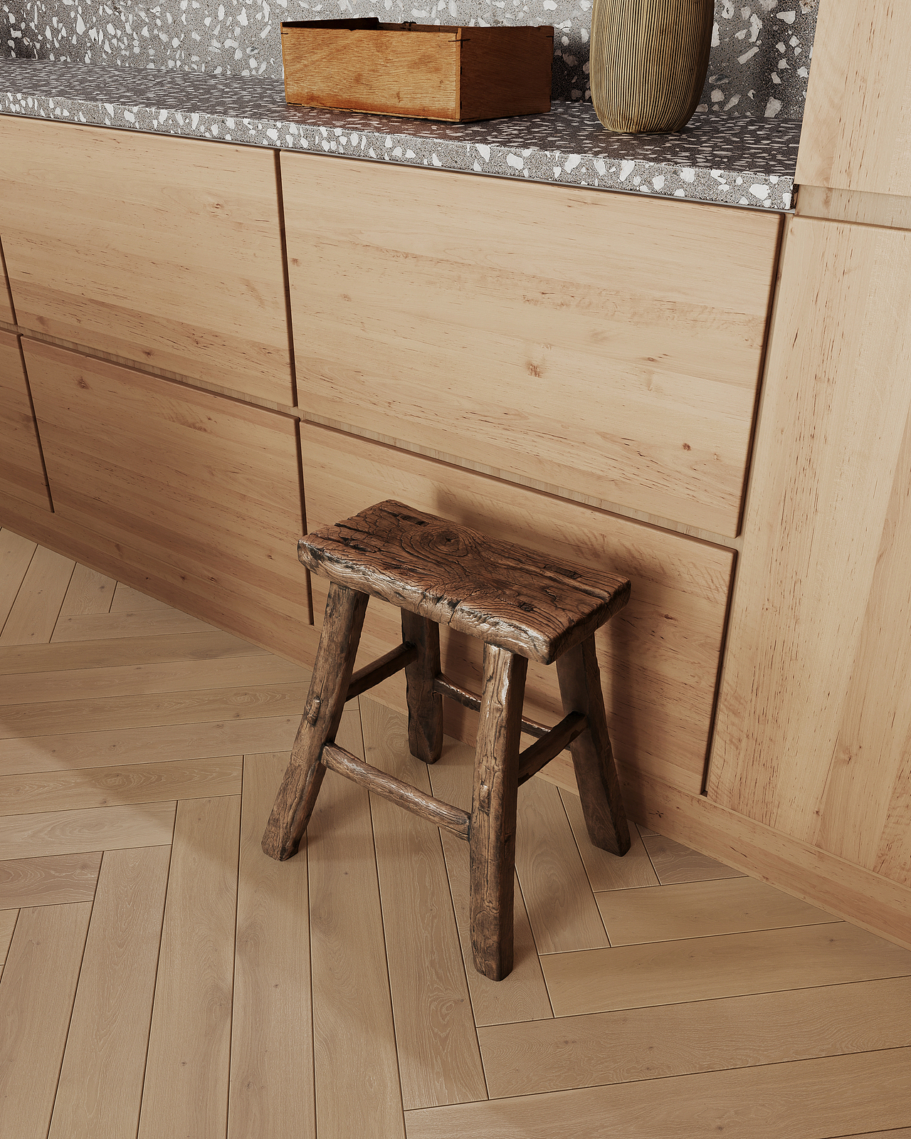 || 效果图 || 原木风——林中小筑感受自然气息