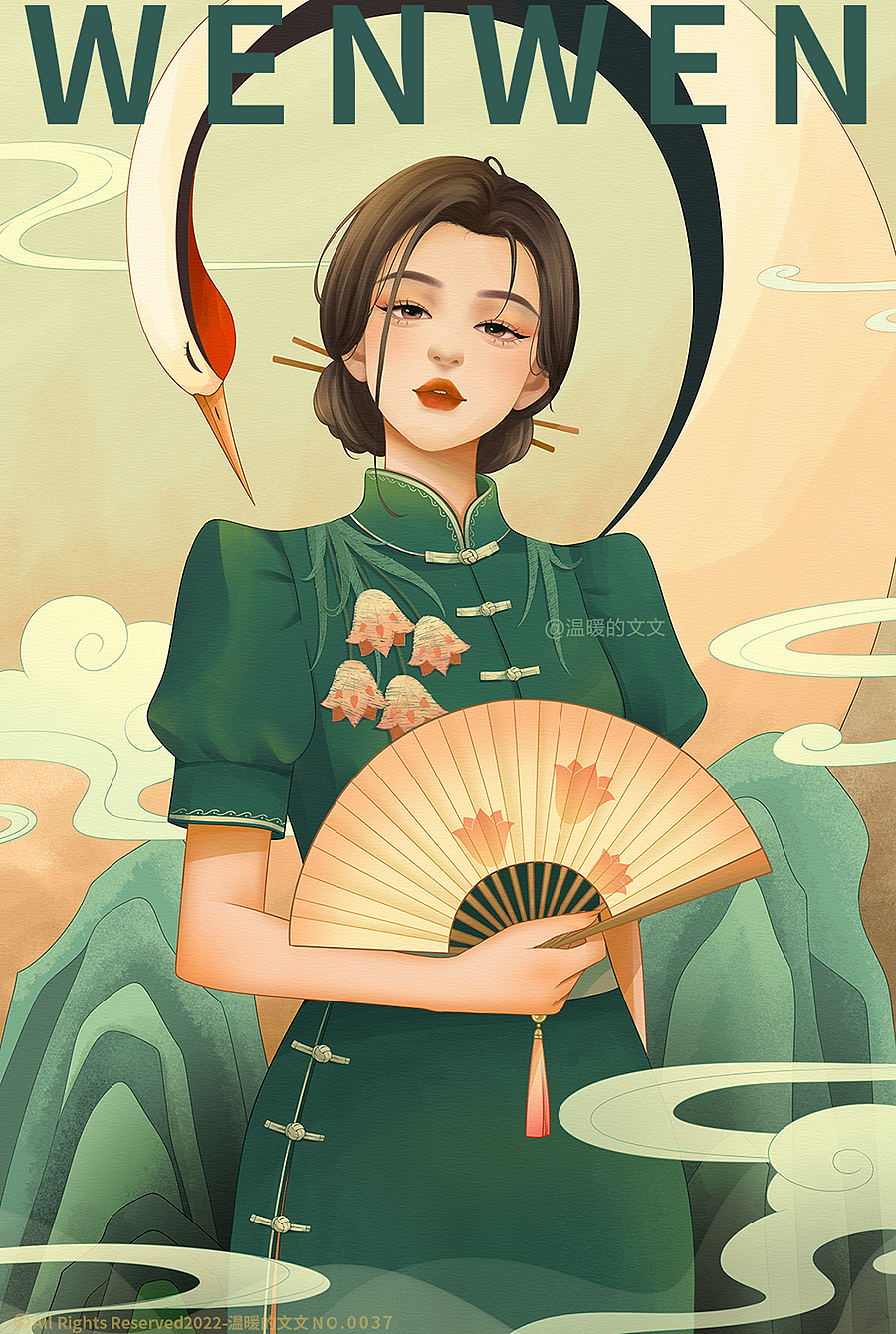 国潮风时尚小姐姐