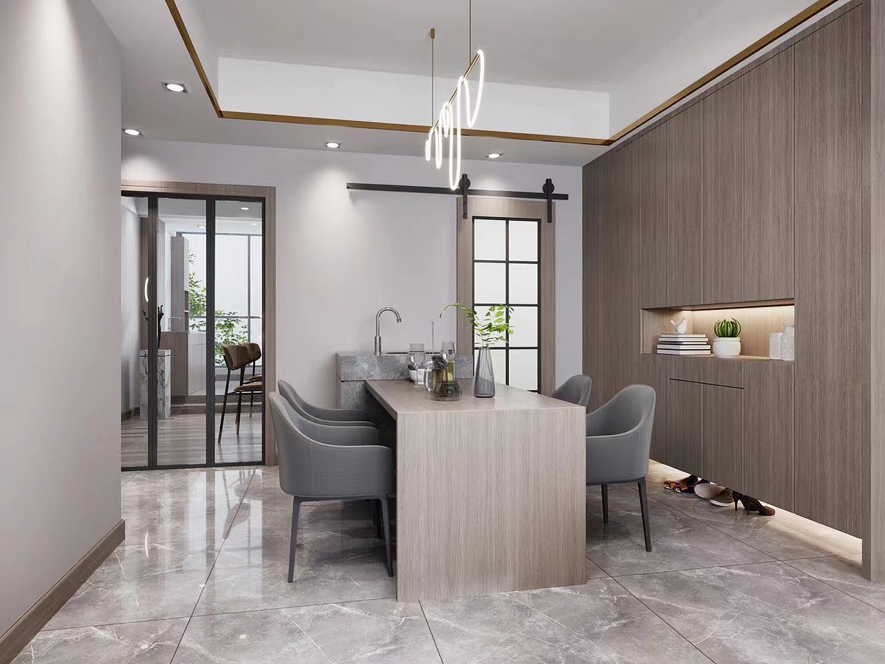 安徽三口设计实训基地分享室内设计效果图表现作品