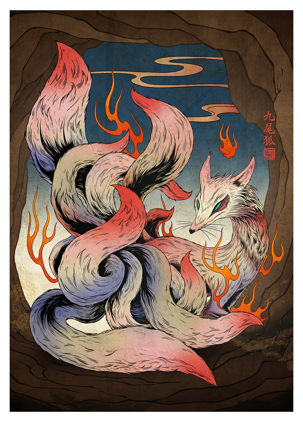 山海经神兽系列插画创作（图ZMzM1NzQxMzgw） - 商业插画 - 站酷设计师守望者Swangzhe原创素材 - 站酷ZCOOL