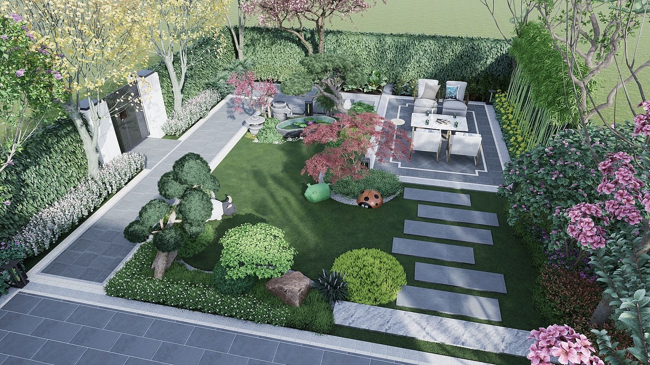 样板花园2（图ZMzIwMDEzMzg4） - 景观设计 - 站酷设计师luojianya原创素材 - 站酷ZCOOL