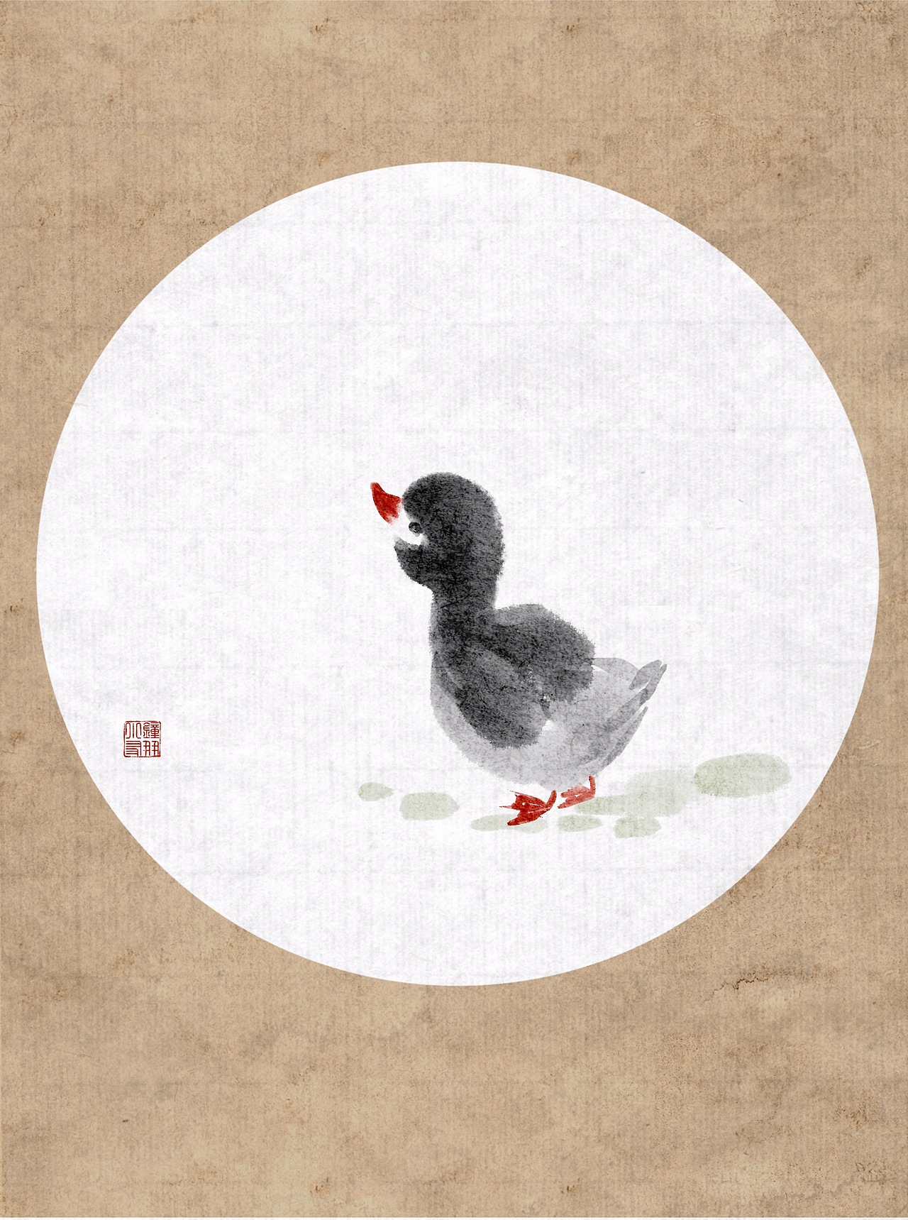 水墨花鸟系列（图ZMzYxMDIwNzM2） - 儿童插画 - 站酷设计师钟小朋友原创素材 - 站酷ZCOOL