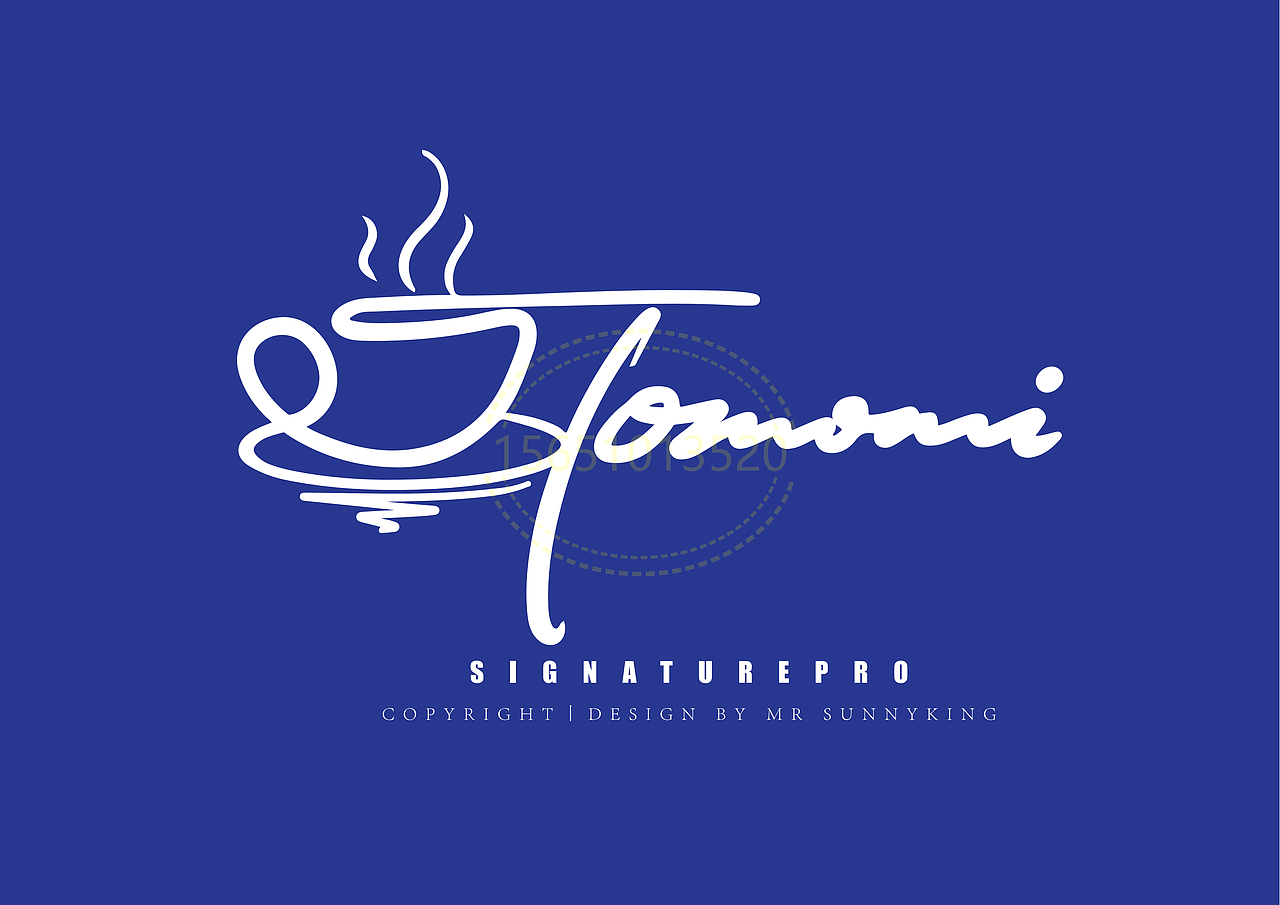 手写英文卡通签名丨南京孙老师丨版权作品丨华夏名流