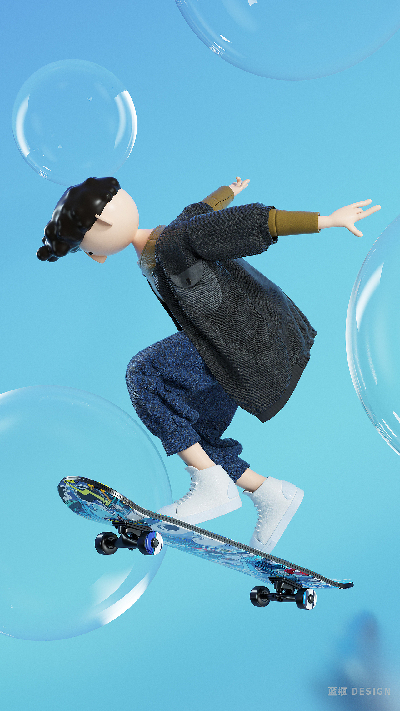 C4D人物IP/MD衣服（图ZMzAxNzU4MDYw） - 人物/生物 - 站酷设计师蓝瓶设计原创素材 - 站酷ZCOOL