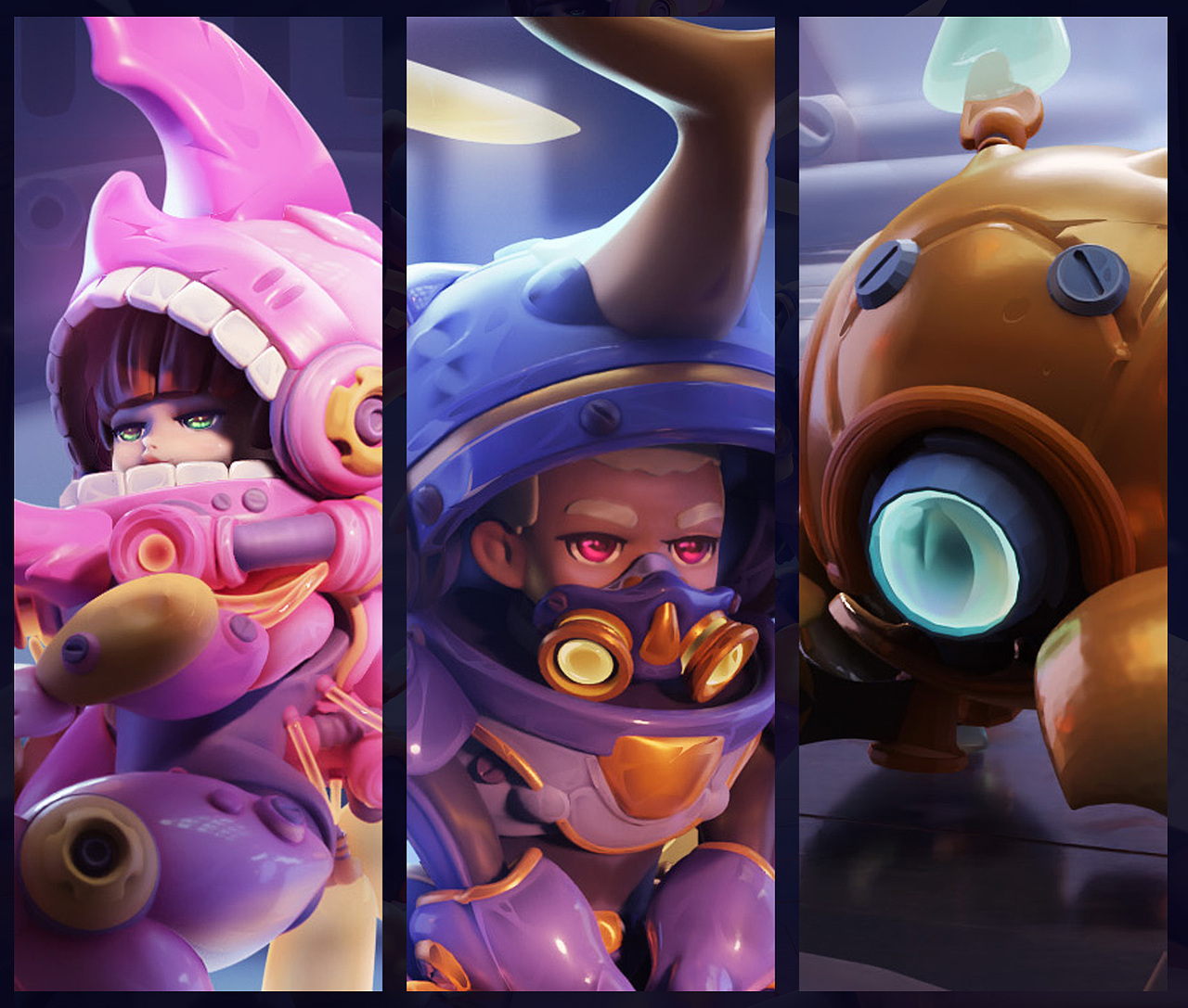 甲壳机动队（图ZMzI2MjA1MDE2） - 游戏原画 - 站酷设计师土豆毅原创素材 - 站酷ZCOOL