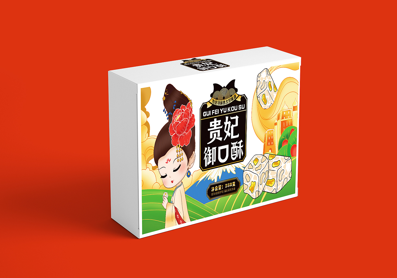 国潮风食品包装纸盒