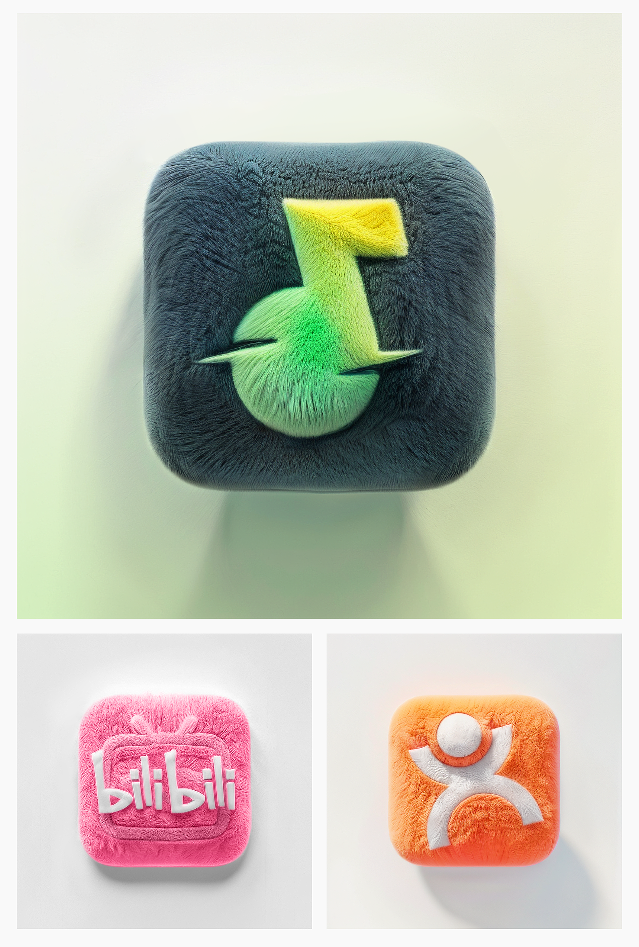 Fluffy plush丨毛绒绒图标（图ZMzY3ODM1NjEy） - 其他三维 - 站酷设计师泡面丸子z原创素材 - 站酷ZCOOL
