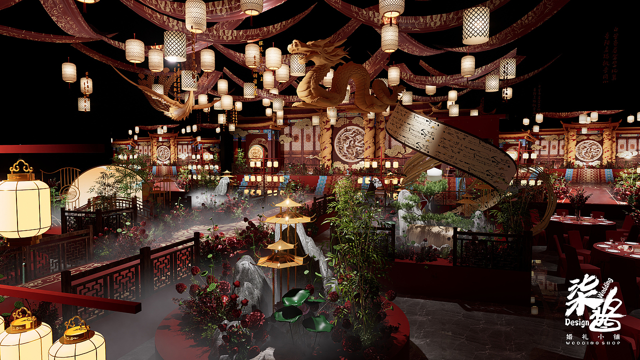 中式婚礼（图ZMzY5NDA2MDI0） - 舞台美术 - 站酷设计师弎悦原创素材 - 站酷ZCOOL