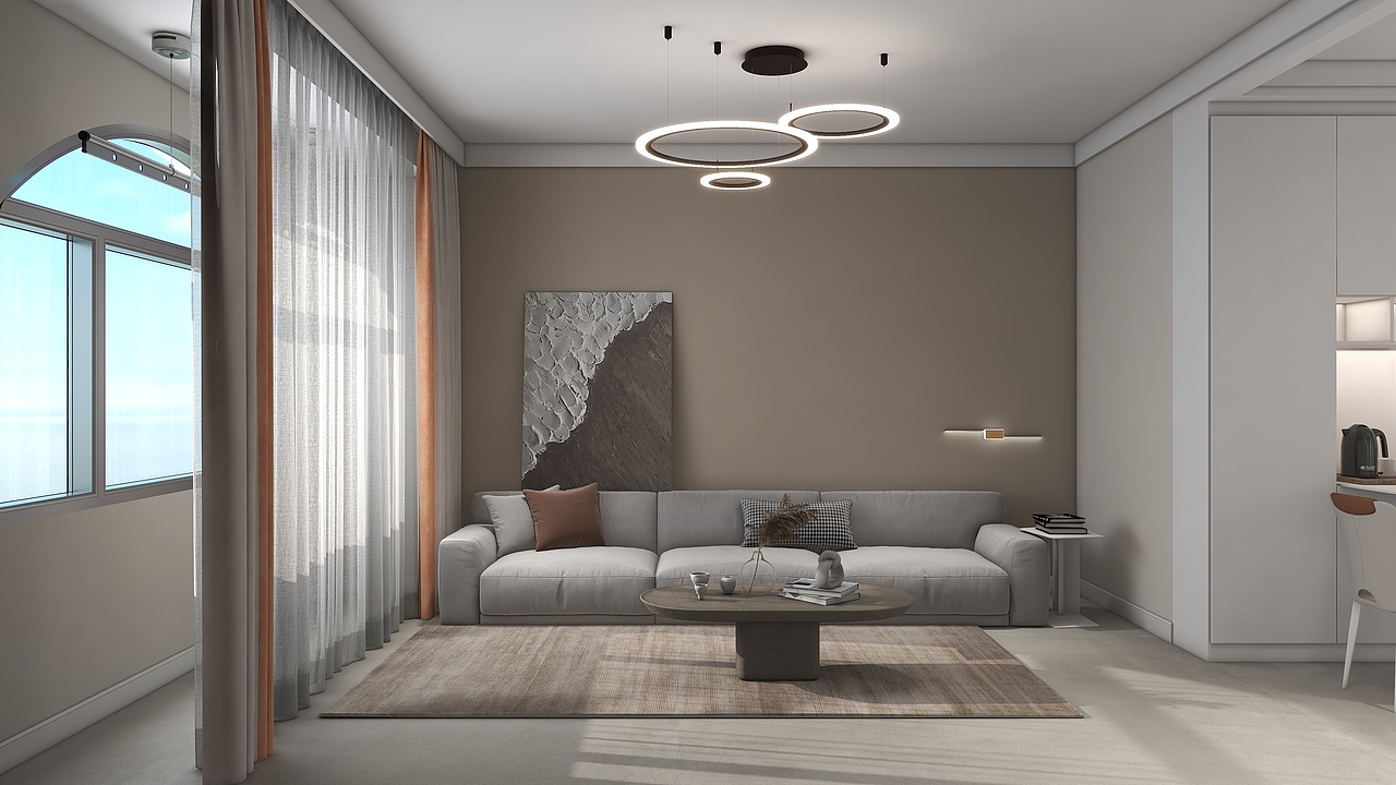 100m² 简约/酷家乐