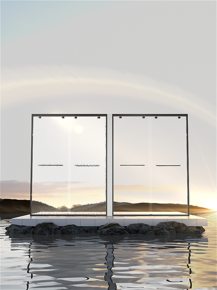 心海伽蓝 x 简艺 | 水波纹淋浴房三维动画