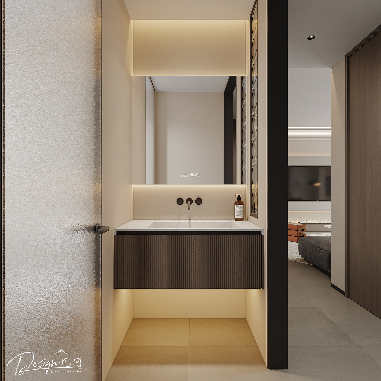 几何空间视觉表现 | 石榴林遇春晓现代客餐厅