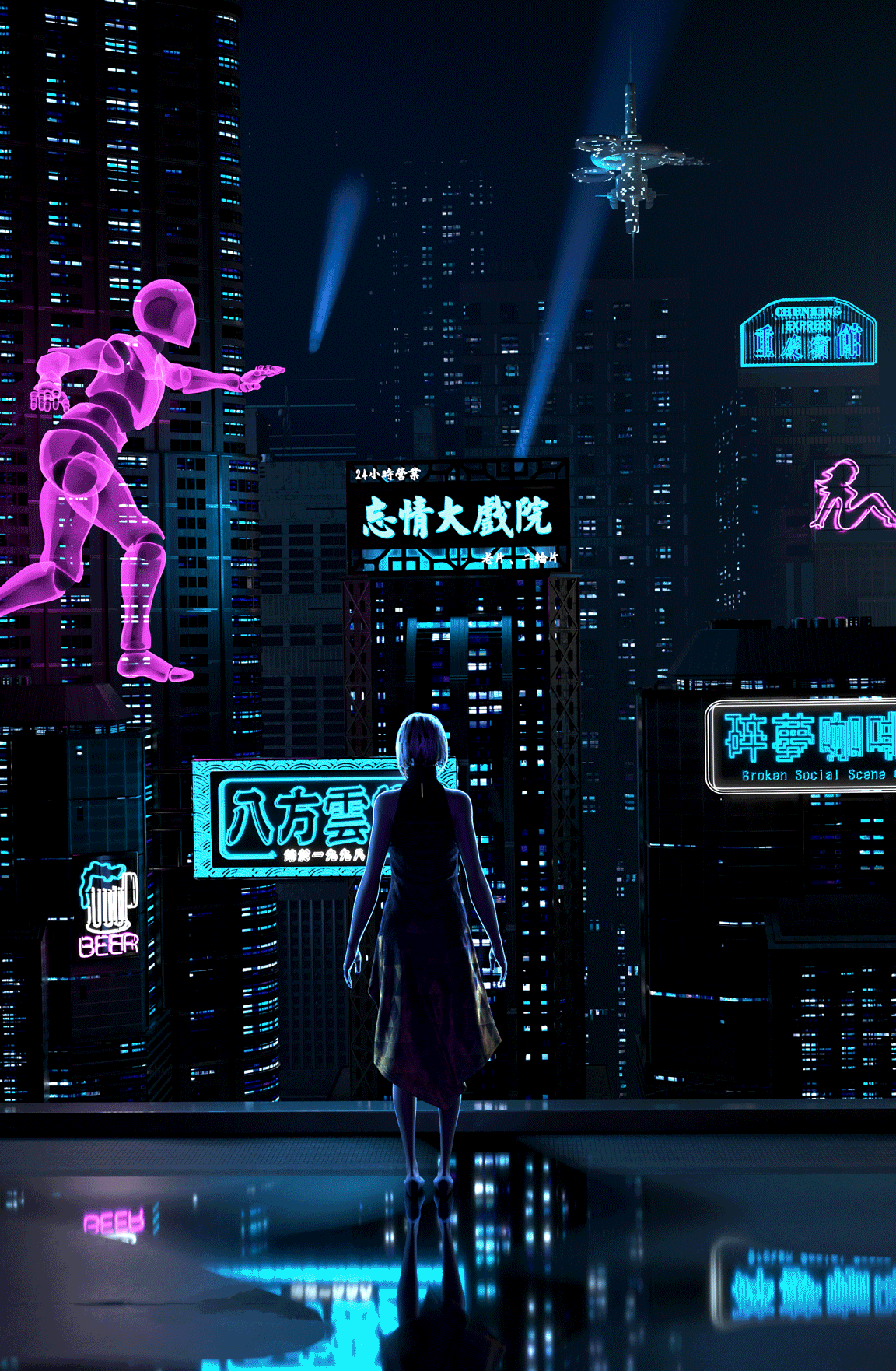 【赛博朋克】迷惘城市（图ZMzE2MzY3MzUy） - 其他三维 - 站酷设计师Ingnaix原创素材 - 站酷ZCOOL