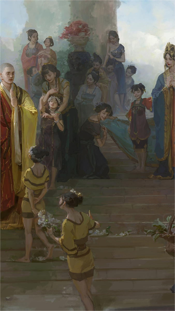 钟风华西游系列——《女儿国》（图ZMzM2Nzg4MzQ0） - 游戏原画 - 站酷设计师风华概念原创素材 - 站酷ZCOOL