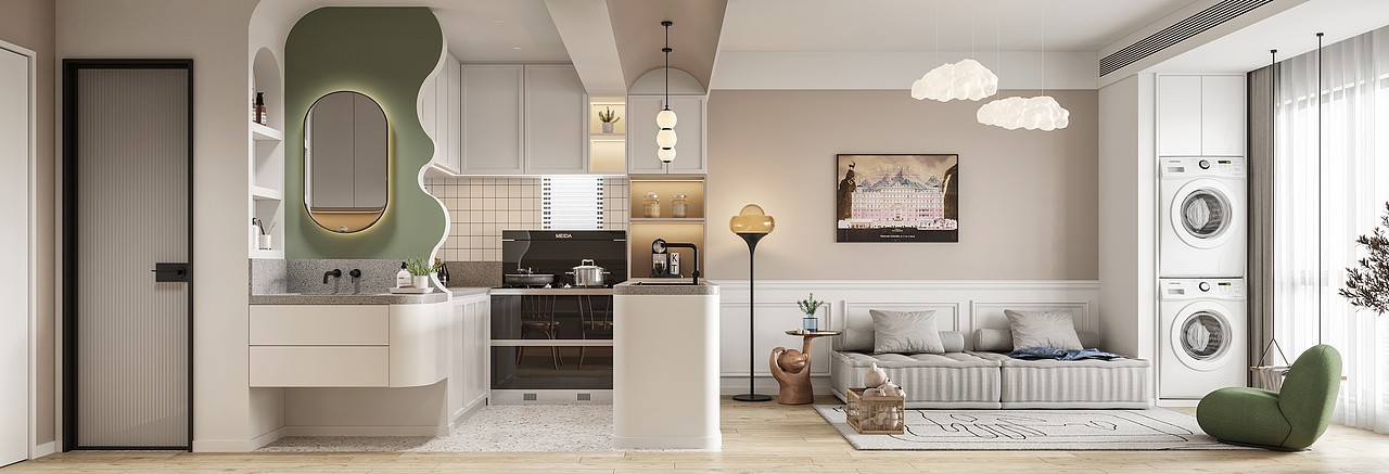 北欧奶油系~（图ZMzAwNDYwNDk2） - 家装设计 - 站酷设计师A17730029017原创素材 - 站酷ZCOOL