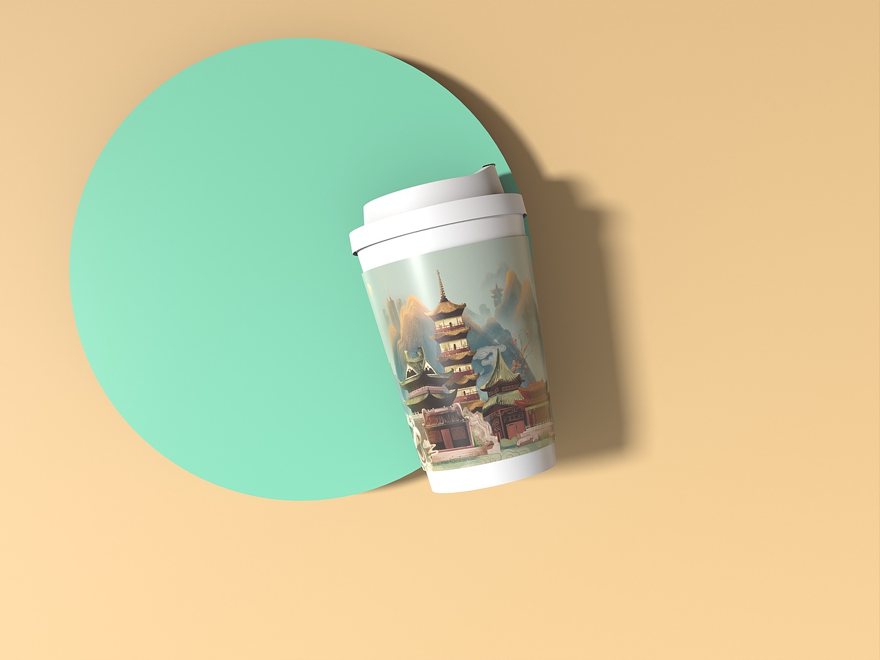 茶理宜世《一周广东茶》新中式插画茶盒及纸杯包装设计（图ZMzI3ODMwMzg4） - 包装 - 站酷设计师Celia犀莉呀原创素材 - 站酷ZCOOL