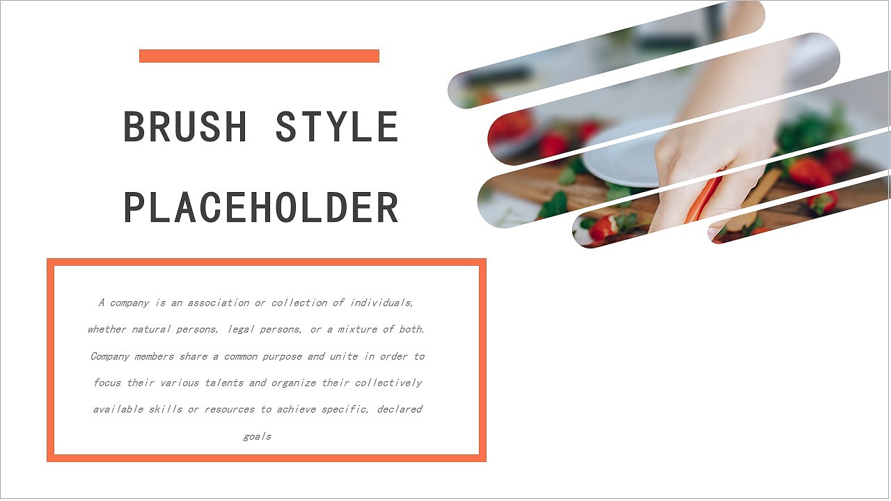 简约橙色杂志风产品宣传画册展示PPT模板