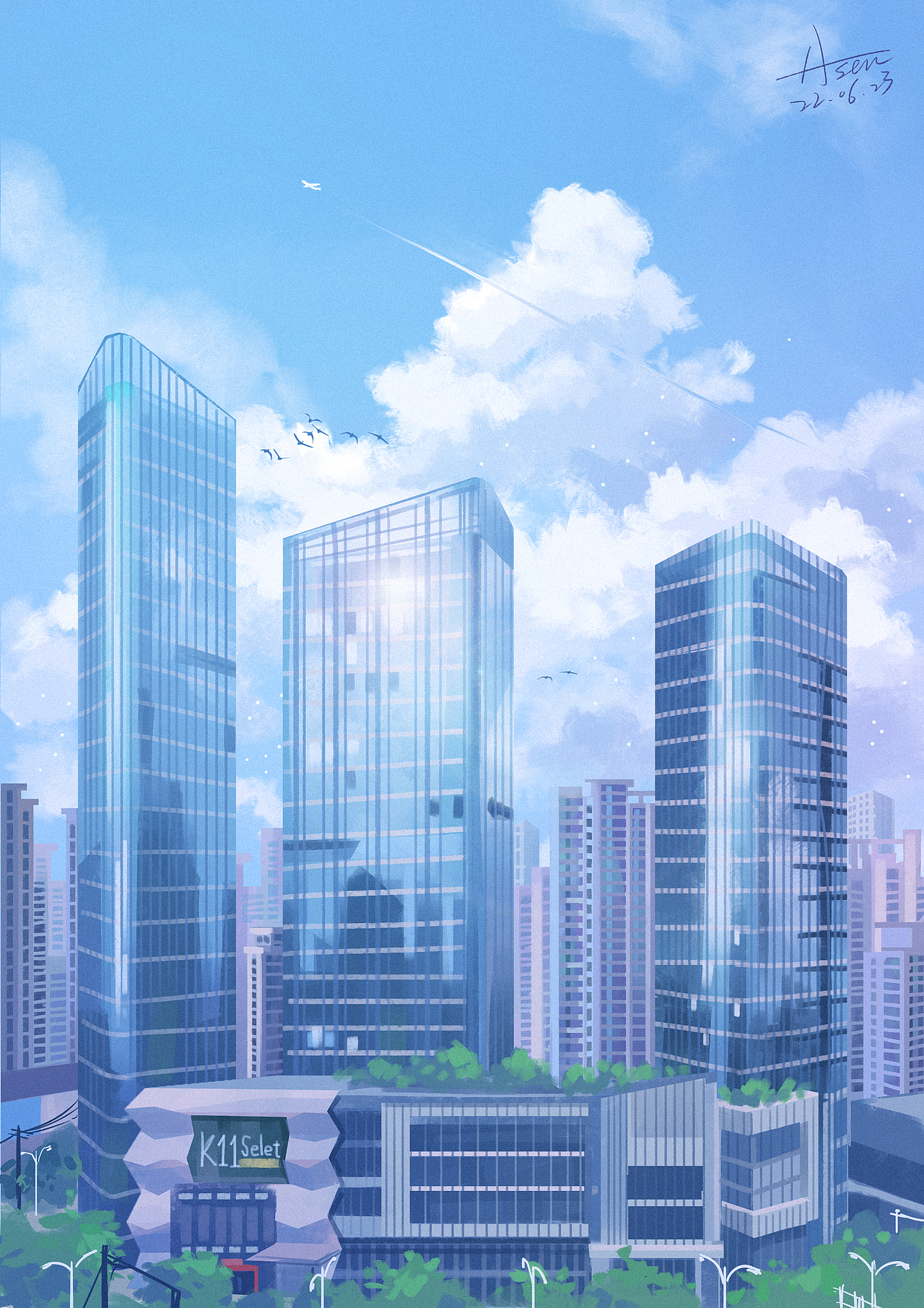 【色彩速涂】氛围练习50图