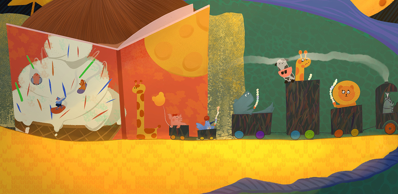 童年的记忆-绘本插画