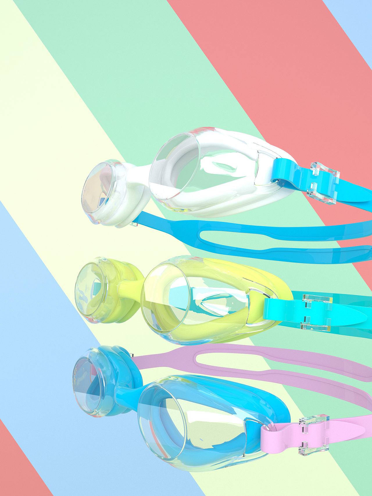 游泳装备产品渲染（图ZMzEwMTM4Mzg0） - 产品 - 站酷设计师Nick小冲原创素材 - 站酷ZCOOL