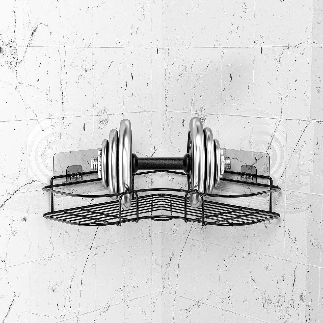 浴室置物架渲染