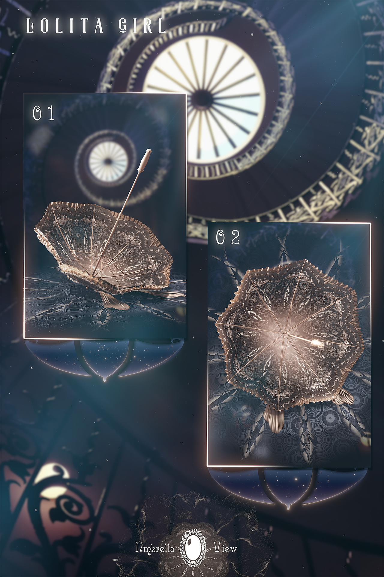 blender 洛丽塔女伞妹