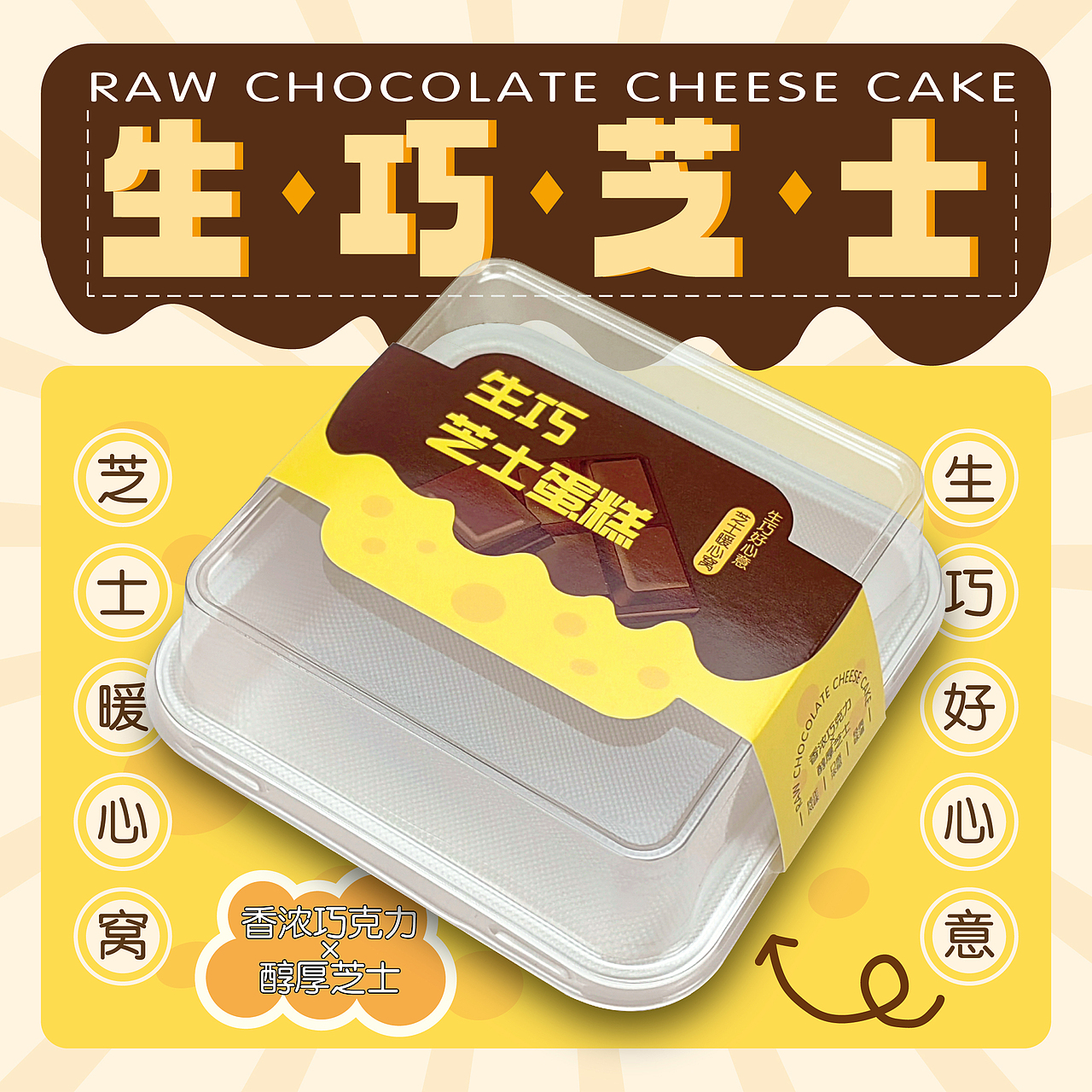 甜品包装海报/烘焙西点包装海报/包装设计/海报设计