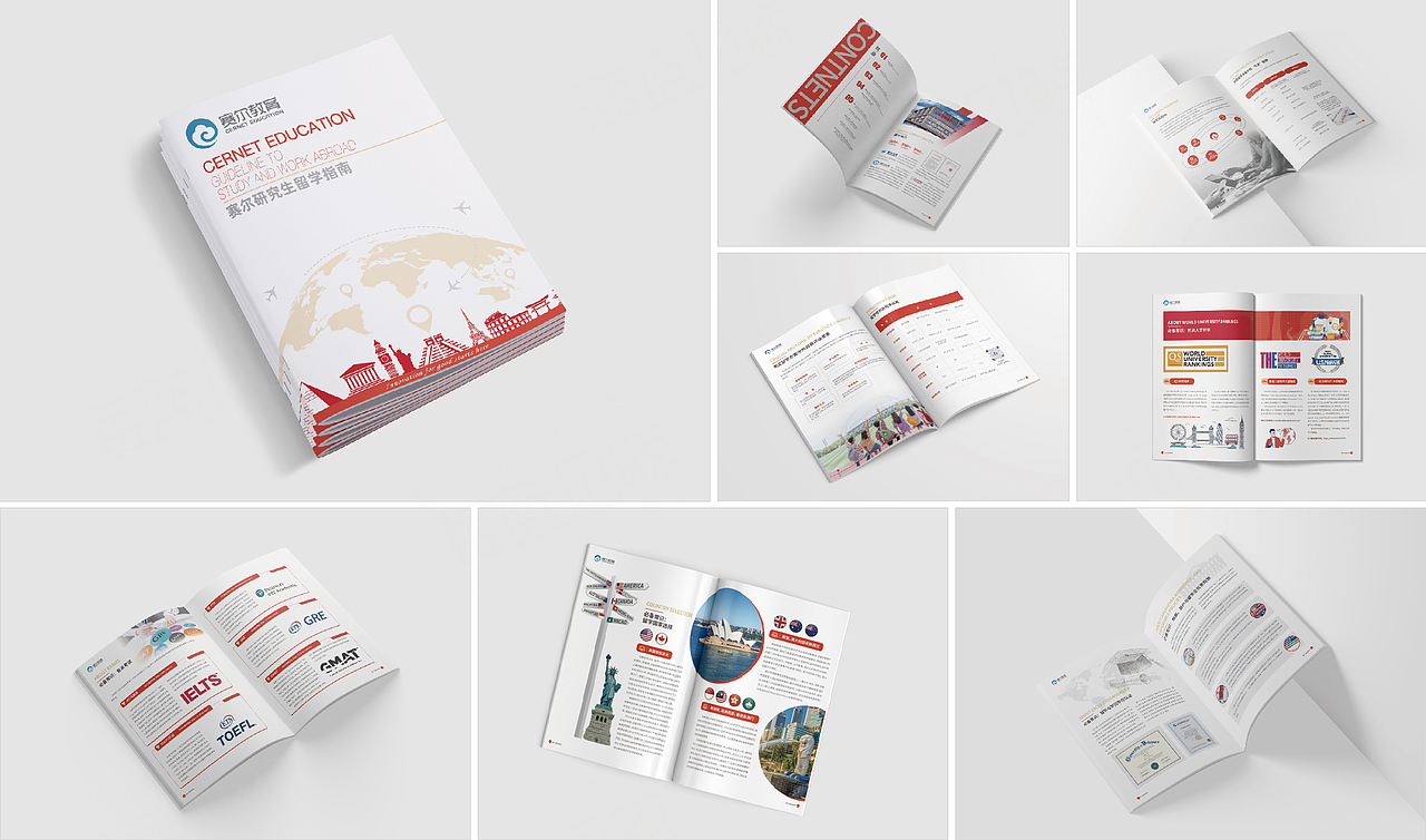研究生教育留学画册（图ZMzY4NDM0ODA0） - 书籍/画册 - 站酷设计师海蓝见鲸品牌设计原创素材 - 站酷ZCOOL