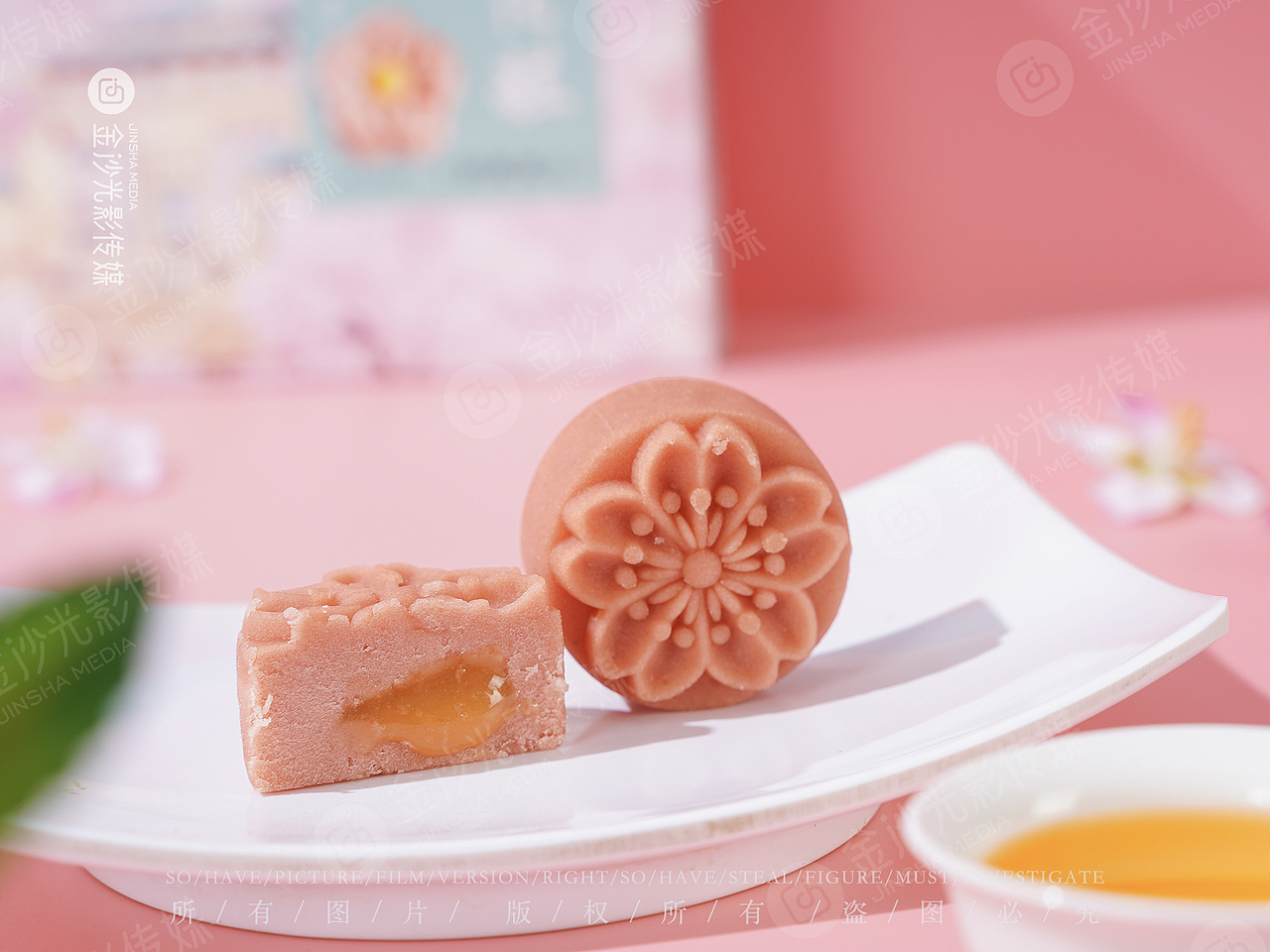 樱花饼图片拍摄 | 少女感