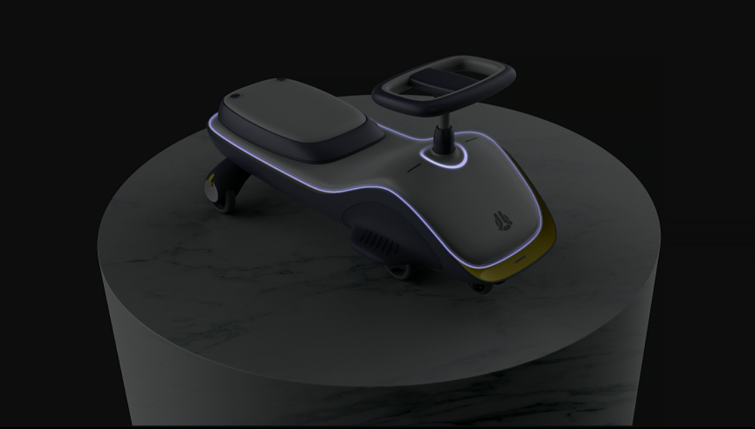 哈士奇设计作品-儿童扭扭车