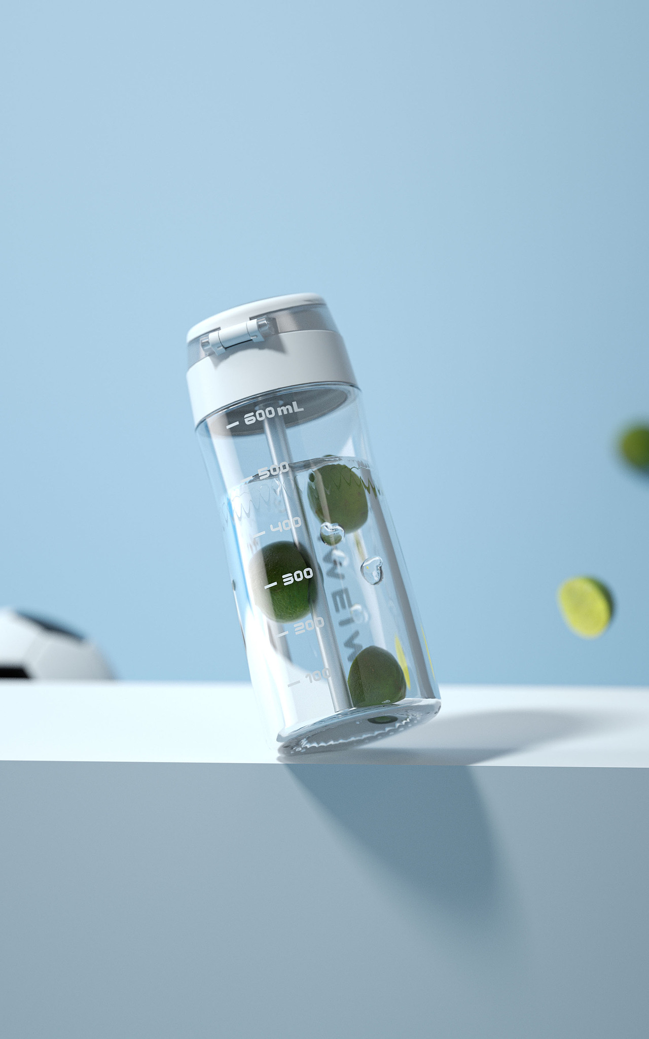 水杯(IMEIME运动便携潮流水杯(清爽))