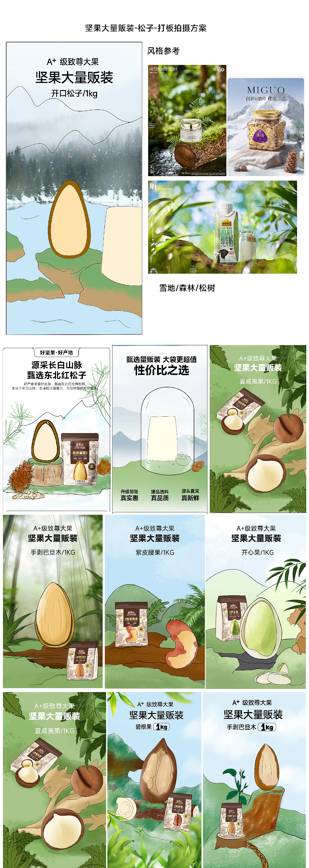 前来×三只松鼠 坚果新品电商视觉拍摄—“坚果系列”