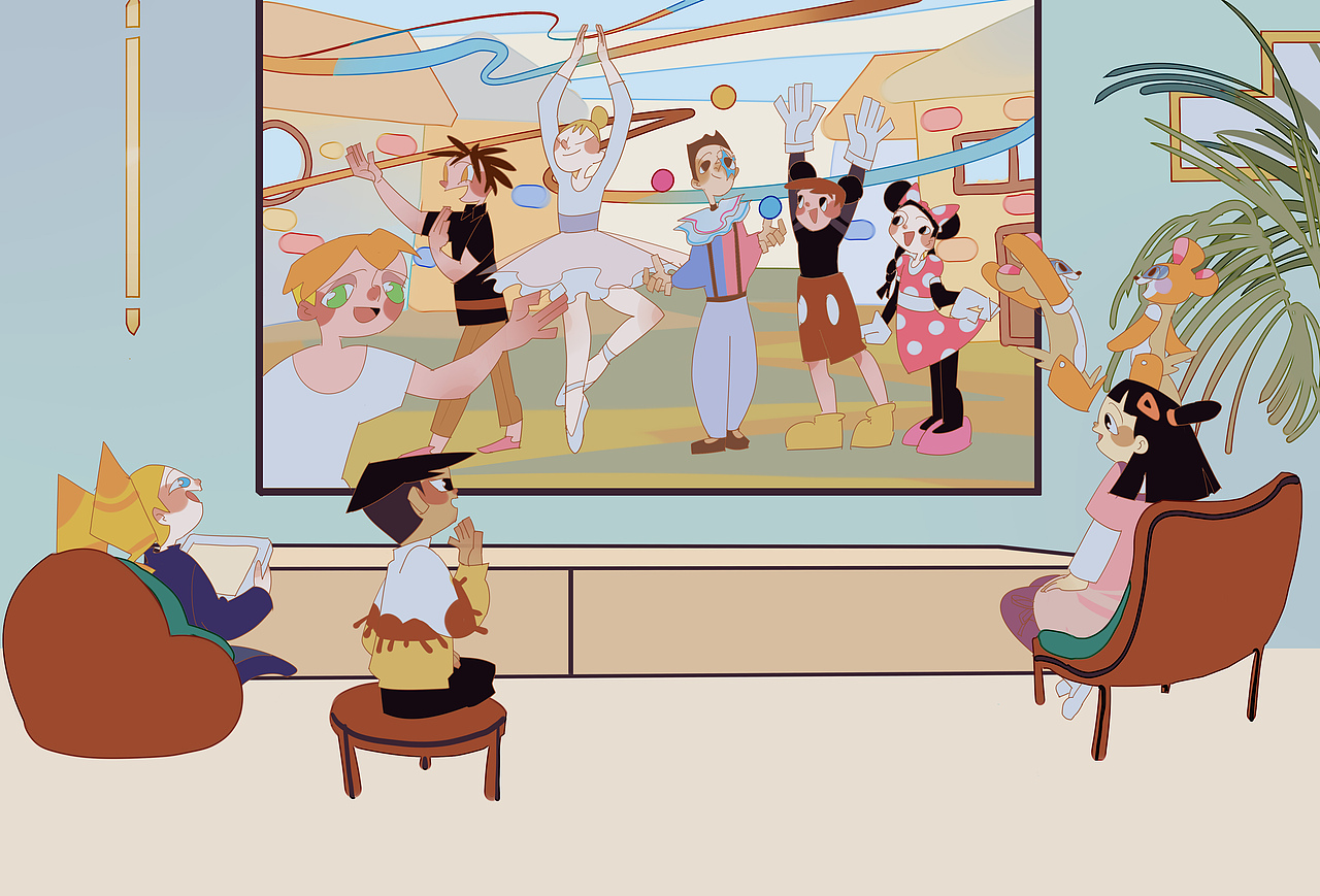 《新快乐英语》全册插画绘制