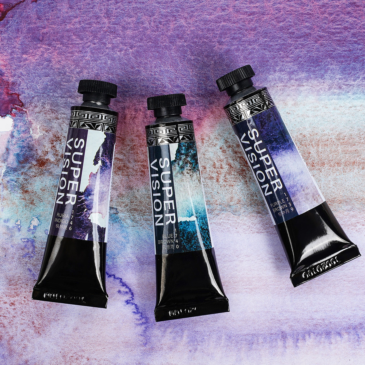 跨境电商 - 分层管状水彩颜料拍摄