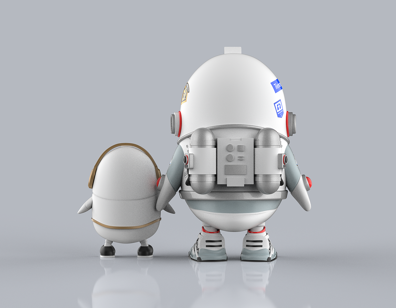 太空鹅--C4D建模练习