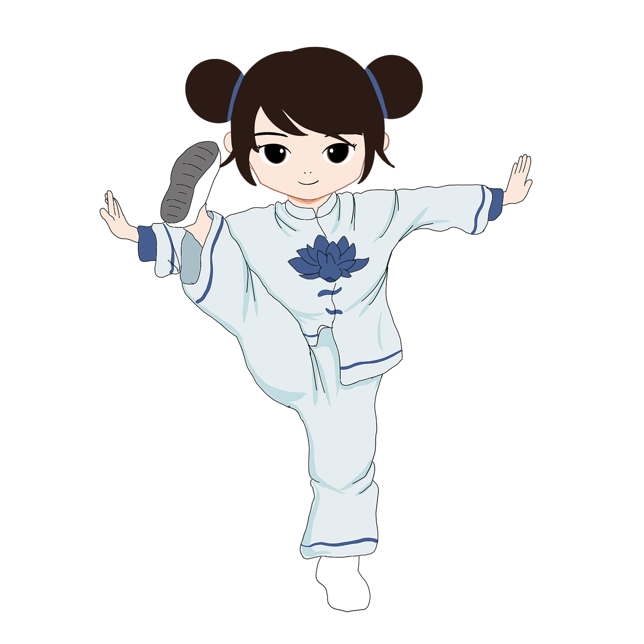 太极拳分解动作（图ZMjk2MTk0MzA4） - 儿童插画 - 站酷设计师三碗汤泡饭原创素材 - 站酷ZCOOL
