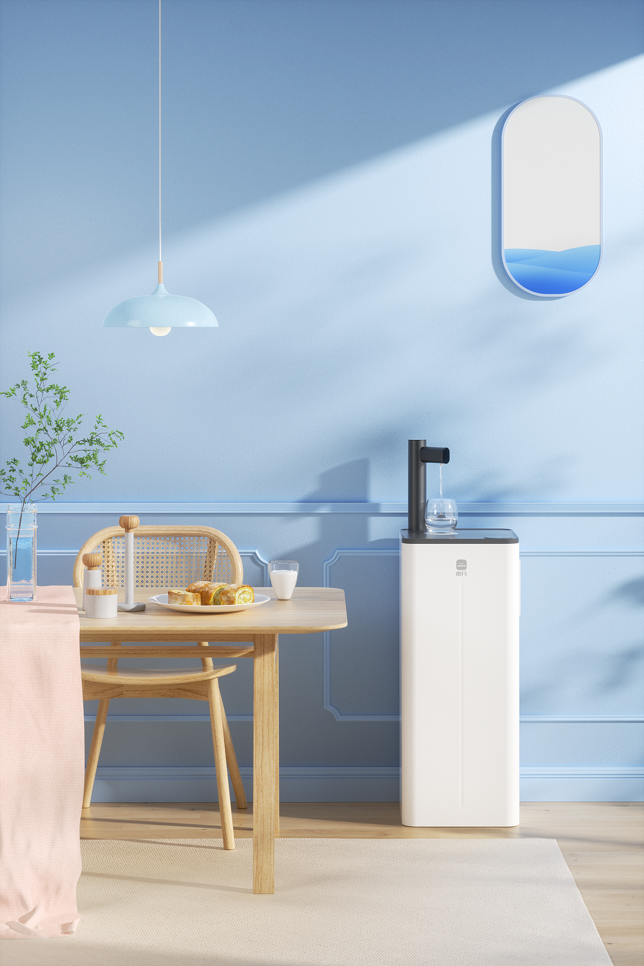 茶吧机/饮水机/室内场景图/渲染