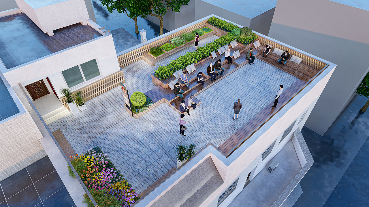 200㎡ 现代风格屋顶花园 多方案（图ZMzI0MTU1OTI0） - 景观设计 - 站酷设计师梁西凹原创素材 - 站酷ZCOOL